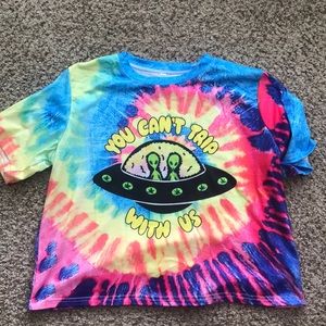 Tie Dye Crop Tshirt